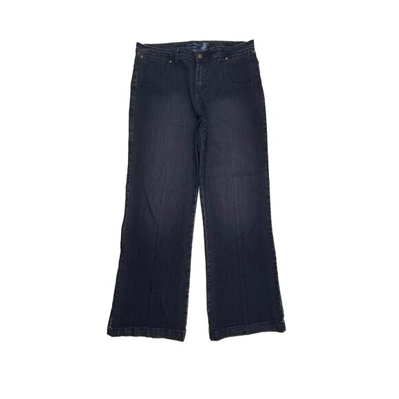 Bill Blass Bootcut Women's size 14 Dark Wash Blue Denim Jeans - Picture 1 of 3